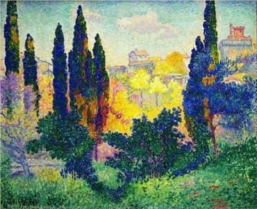 Artwork Title: The Cypresses At Cagnes
