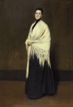 Artwork Title: Portrait of Mrs. C (Lady with a White Shawl)
