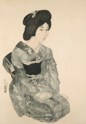 Artwork Title: Jeune Femme Japonaise en Kimono