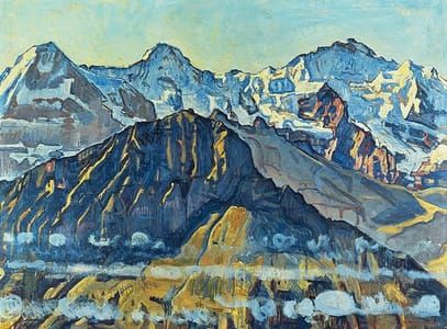 Artwork Title: Eiger, Mönch und Jungfrau in der Morgensonne