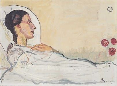 Artwork Title: Valentine Gode-Darel in Hospital Bed