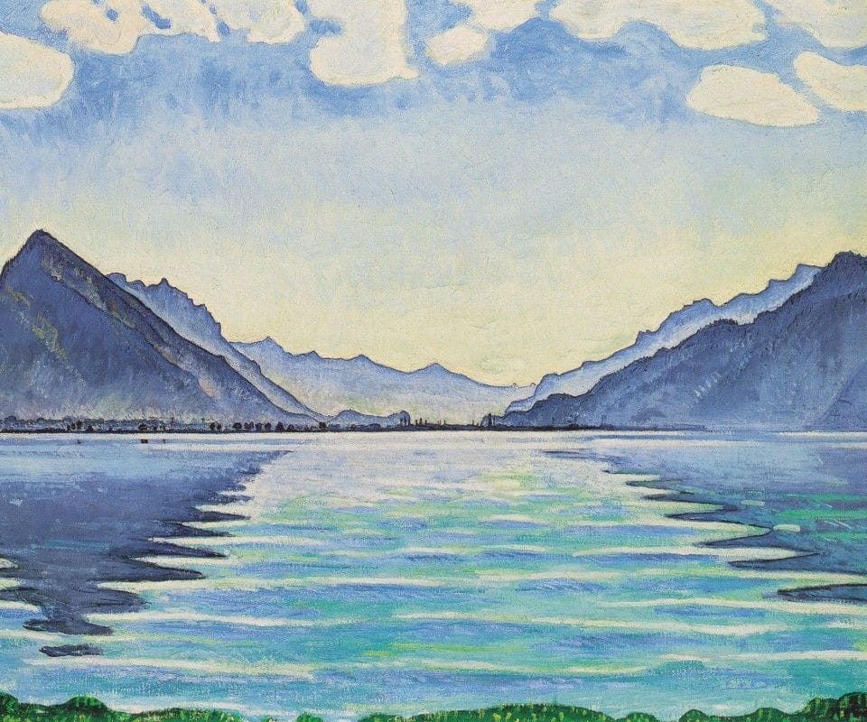 Artwork Title: Lake Thun, Symmetric Reflection