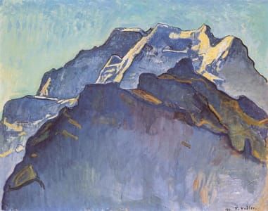 Artwork Title: le Massif de la Jungfrau vu depuis Mürren