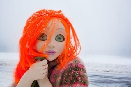 Artwork Title: Orange Hair/Snow/Close Up