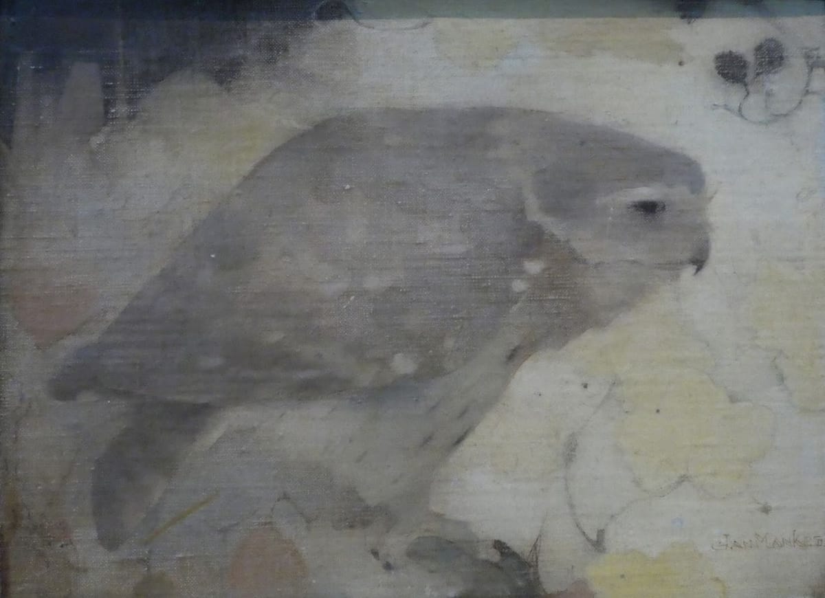 Artwork Title: Roofvogeltje op tak (Bird of Prey on Branch)