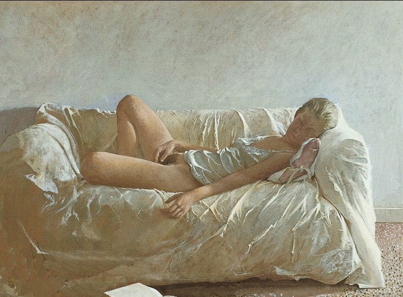 Artwork Title: She, In White Petti-coat