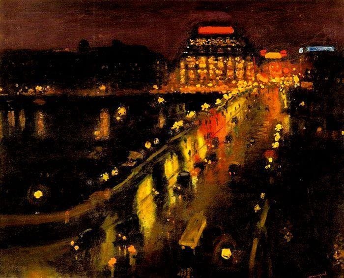 Artwork Title: Le Pont - Neuf la Nuit