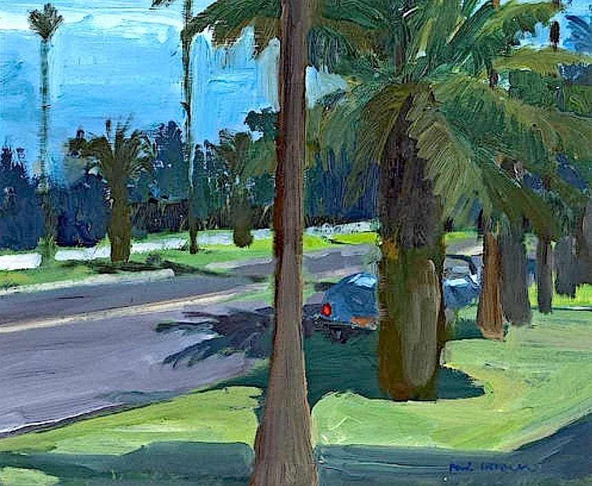 Artwork Title: Landscape with Trees, Santa Monica