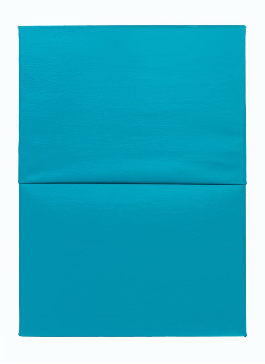 Artwork Title: Untitled I (Folded) Turquoise
