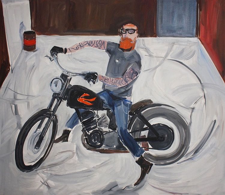 Artwork Title: Motorcycle Painter