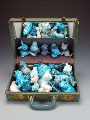 Artwork Title: Turquoise Suitcase