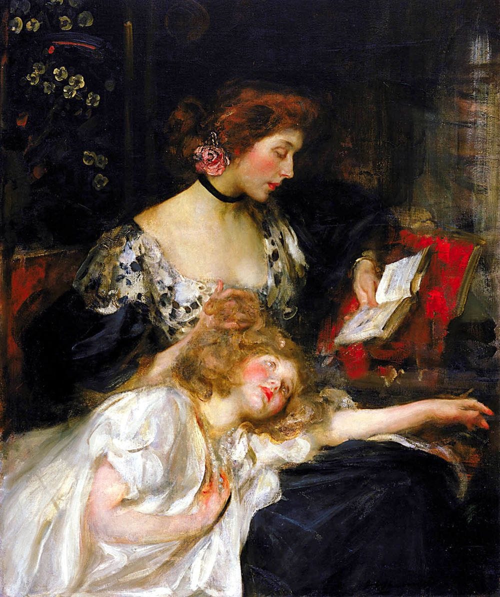 Artwork Title: Mother and child (Lady Shannon and Kitty)