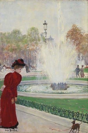 Artwork Title: Parisienne au rond-point des Champs-Élysées