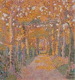 Artwork Title: A Lane in Autumn