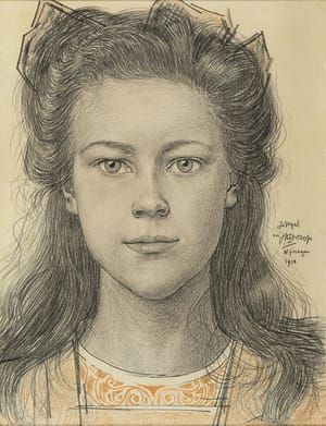 Artwork Title: Meisjesportret, Jo Vogel  (Portrait of a Girl, Jo Vogel)