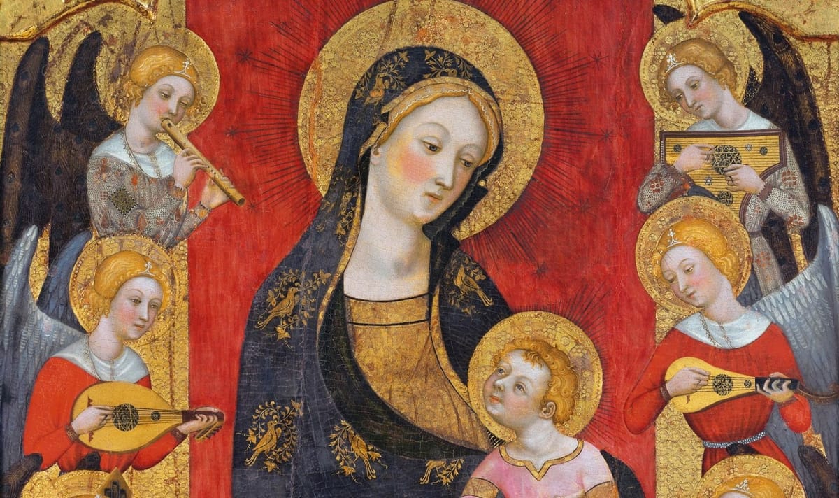 Artwork Title: Detail, Madonna With Child And Angels