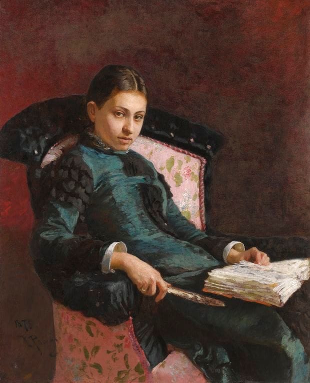 Artwork Title: Portrait of the Artist's Wife, Vera Repin