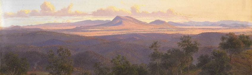 Artwork Title: A View From Mt Franklin Towards Mount Kooroocheang And The Pyrenees