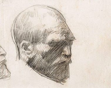 Artwork Title: Five Studies of Vincent van Gogh