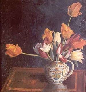 Artwork Title: Tulips in a Staffordshire Jug