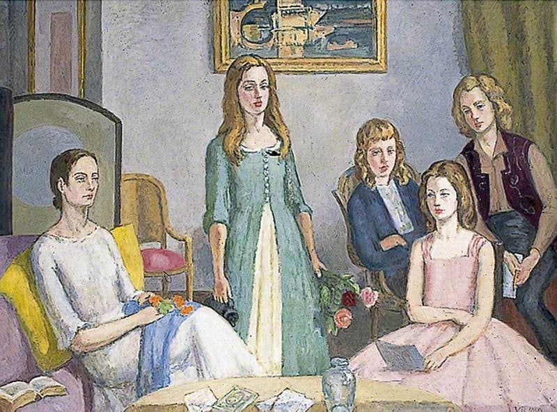 Artwork Title: Angelica Garnett and Her Four Daughters