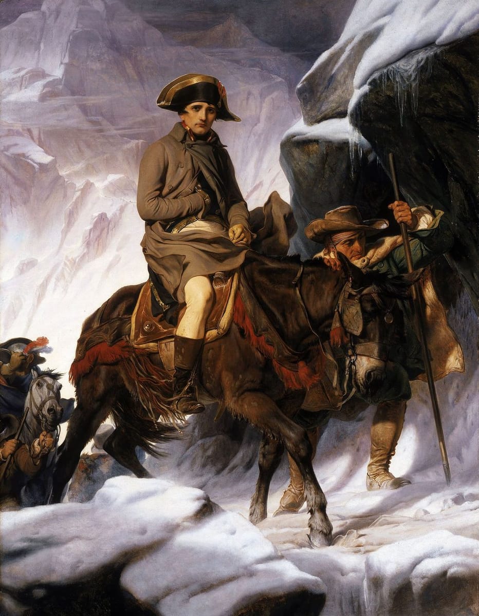 Artwork Title: Napoleon Crossing the Alps