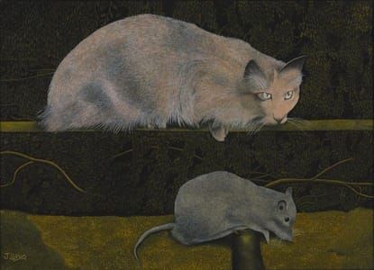 Artwork Title: Cat and Mouse