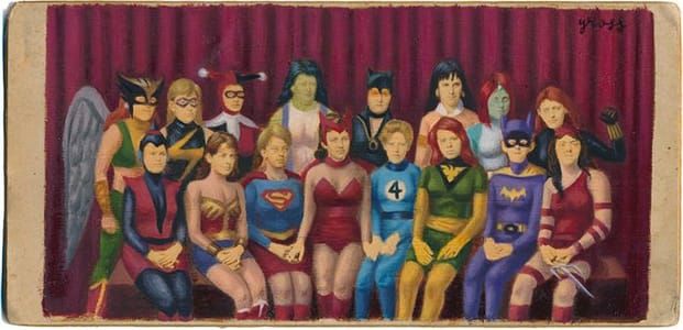 Artwork Title: Superhero Ladies Team