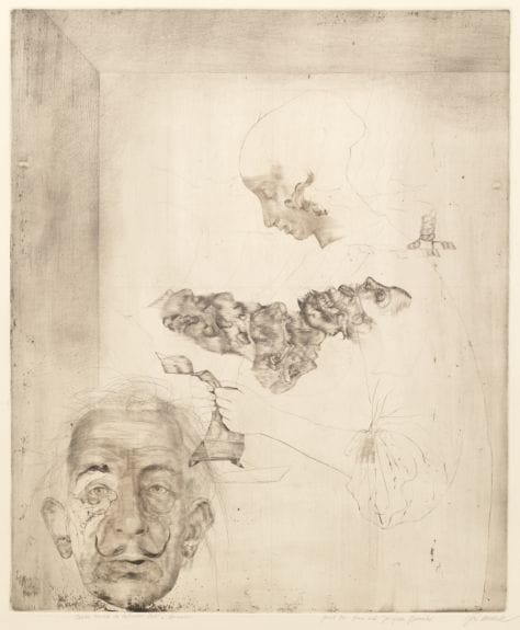 Artwork Title: Girl Reading Letter II with Dali (after Vermeer)