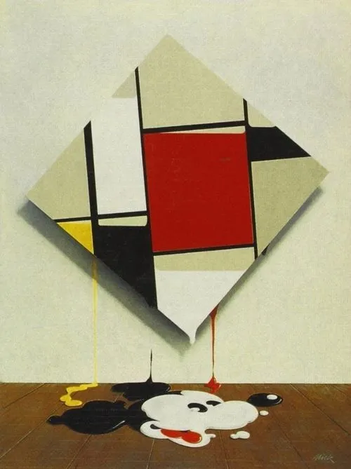 Mick Haggerty - Mickey Mondrian, 1976