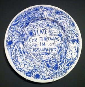 Artwork Title: Plate For Throwing In Arguments