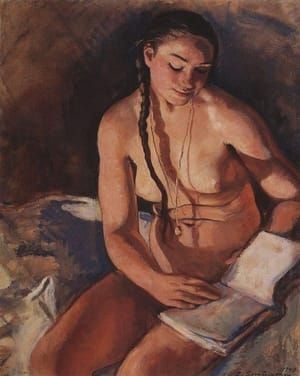 Artwork Title: Nude with a Book