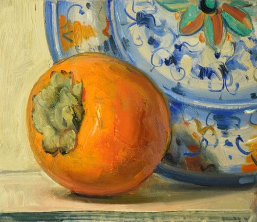 Artwork Title: Persimmon and Plate