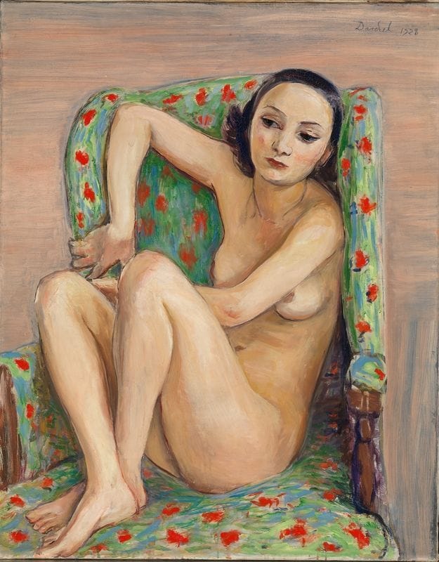 Artwork Title: Model in a Green Chair