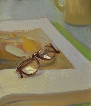 Artwork Title: Glasses on a Book