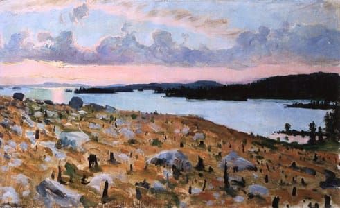 Artwork Title: Woodland Clearing on the Shores of Lake Kallavesi