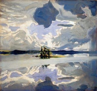 Artwork Title: Clouds over a Lake