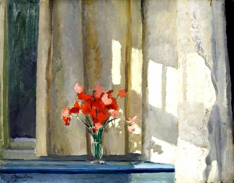 Artwork Title: Poppies on a Window Sill