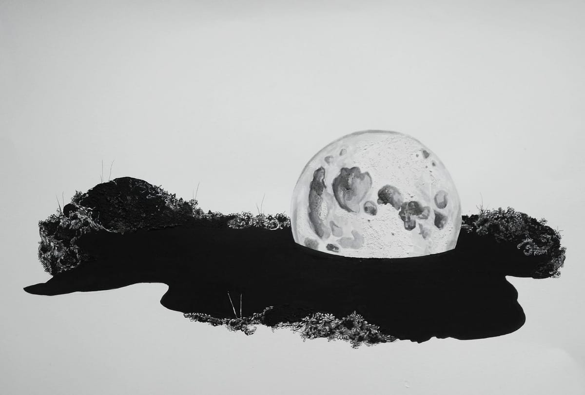 Artwork Title: Moon as Ruin
