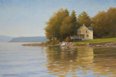 Artwork Title: Yellow House at Thompson's Point in Sunshine