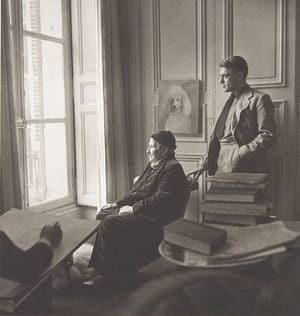 Artwork Title: Carl Erickson Drawing Gertrude Stein And Horst, Paris