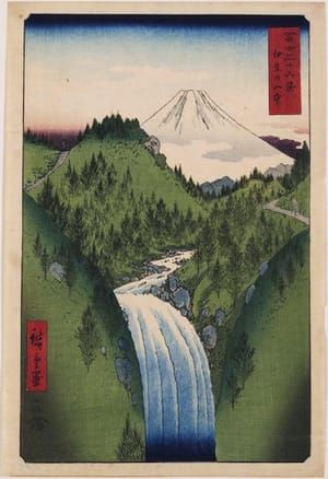 Artwork Title: Waterfall In The Mountains Of Izu