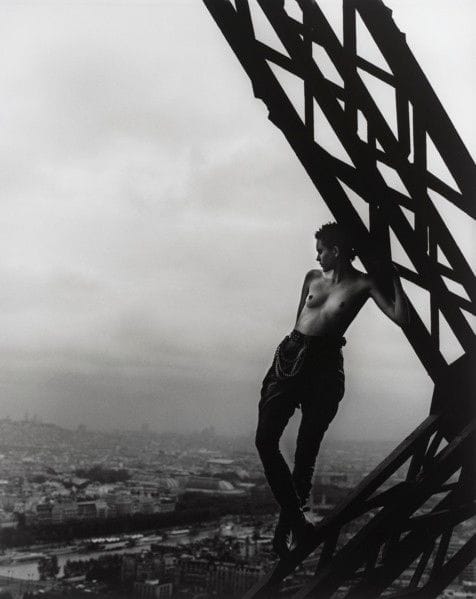 Artwork Title: Mathilde On The Eiffel Tower (Hommage To Marc Riboud)