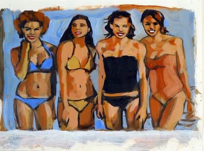 Artwork Title: Fantastic Four (all Women's Swim On Sale At Target)