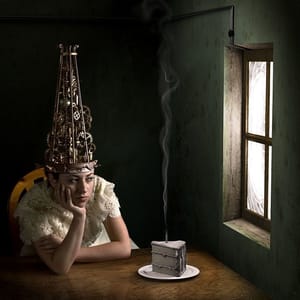 Artwork Title: A Difference Engine Contemplates An Ontological Certainty
