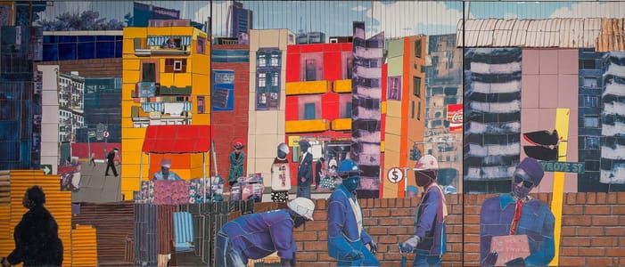 Artwork Title: Construction Workers (triptych)