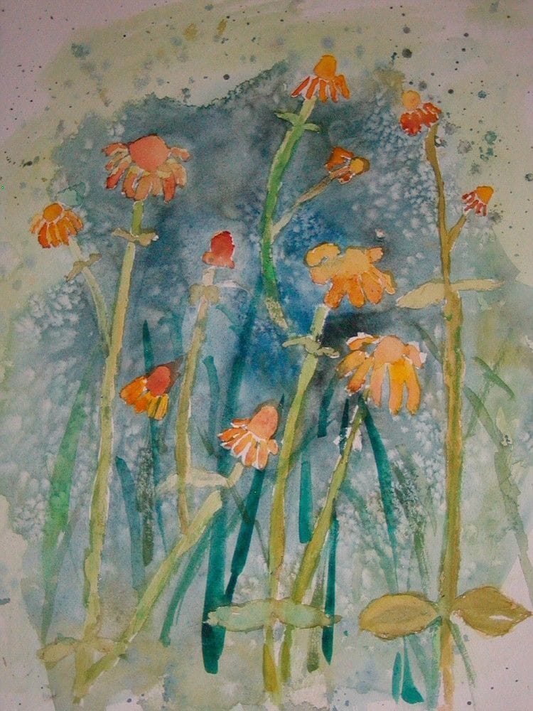 Artwork Title: Flowers in Field