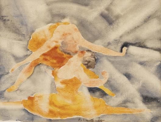 Artwork Title: Two Women Acrobats