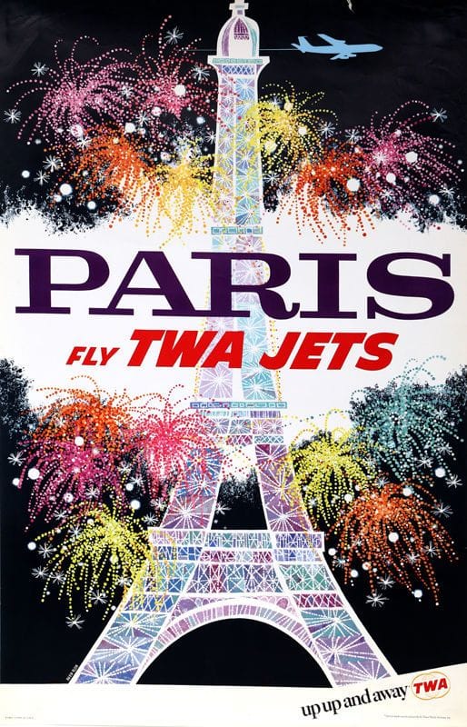 Artwork Title: Paris - Fly TWA Jets