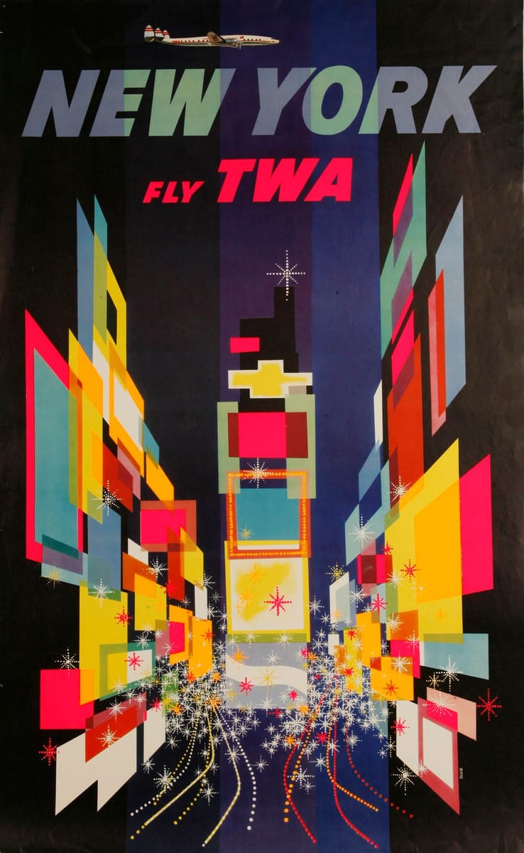 Artwork Title: Fly Twa New York